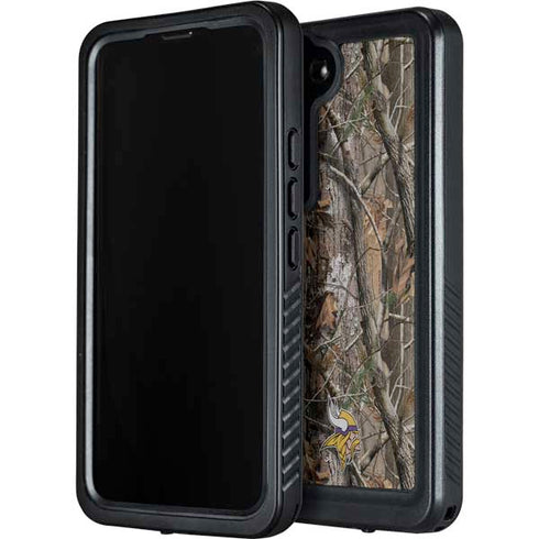NFL Minnesota Vikings Realtree AP Camo Galaxy S24 Waterproof Case